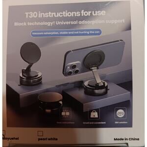 CCT30 Sucker Magnetic Mobile Phone Bracket For 4.7 - 6.9" Mobile Cell Phone